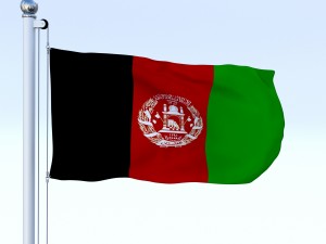 animated afghanistan flag Modèle 3D