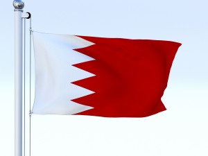 animated bahrain flag 3D Model