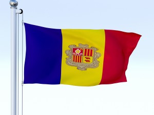 animated andorra flag 3D Модель
