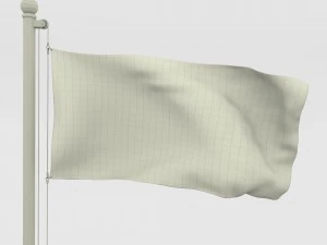 animated denmark flag 3D Model
