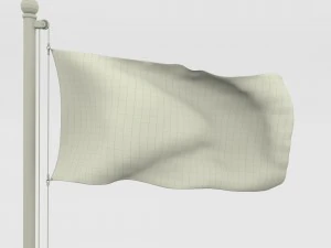 bandera japonesa animada Modelo 3D