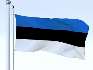 animated estonia flag 3D मॉडल