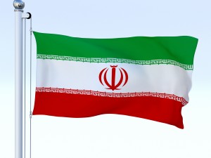 animated iran flag 3D 模型