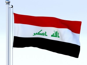 animated iraq flag 3D मॉडल
