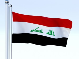 animated iraq flag 3D मॉडल