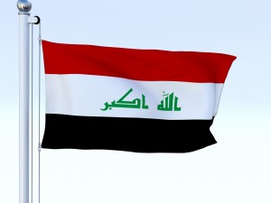 animated iraq flag 3D मॉडल