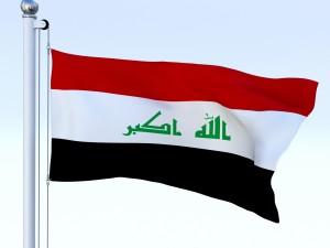 animated iraq flag 3D मॉडल