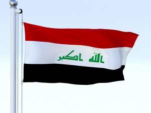 animated iraq flag 3D मॉडल