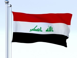 animated iraq flag 3D मॉडल