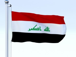 animated iraq flag 3D मॉडल