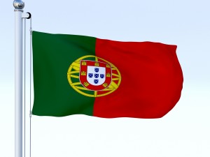 animated portugal flag 3D Модель