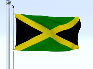 animated jamaica flag 3D Модель
