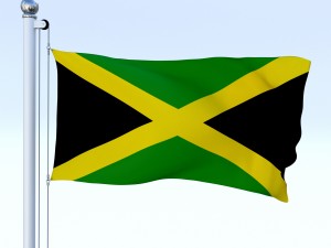animated jamaica flag 3D Модель