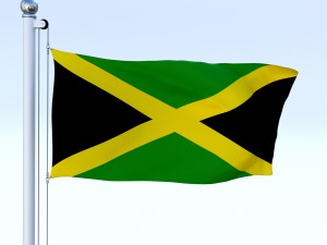 animated jamaica flag 3D Модель