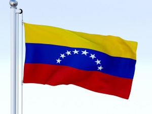 animated venezuela flag 3D Model