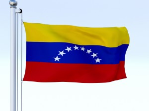 animated venezuela flag 3D Model