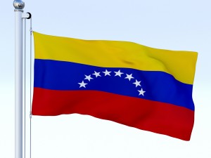 animated venezuela flag 3D Model