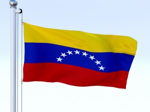 animated venezuela flag 3D Model