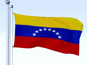 animated venezuela flag 3D Model