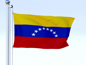 animated venezuela flag 3D Model