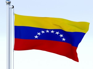 animated venezuela flag 3D Model