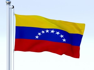 animated venezuela flag 3D Model