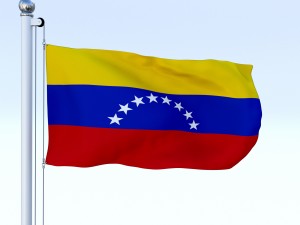 animated venezuela flag 3D Model