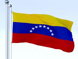 animated venezuela flag 3D Model