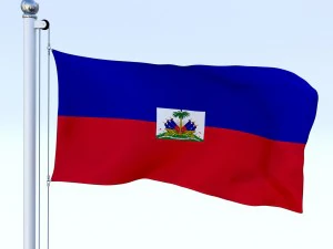 animated haiti flag 3D Model