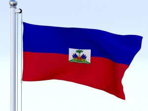 animated haiti flag 3D 模型