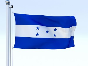 animated honduras flag Modelo 3D
