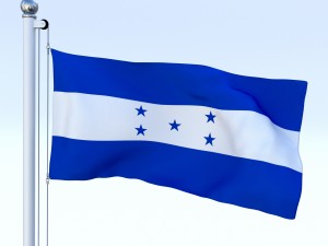 animated honduras flag Modelo 3D