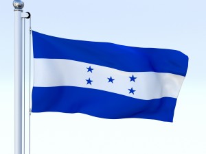 animated honduras flag Modelo 3D