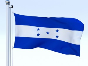 animated honduras flag Modelo 3D
