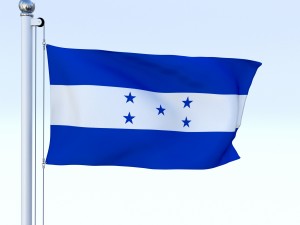 animated honduras flag Modelo 3D