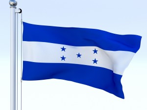 animated honduras flag Modelo 3D