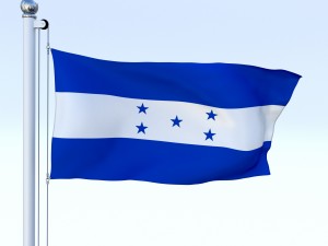 animated honduras flag Modelo 3D