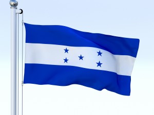 animated honduras flag Modelo 3D