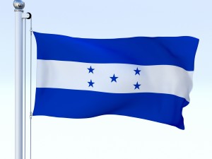 animated honduras flag Modelo 3D