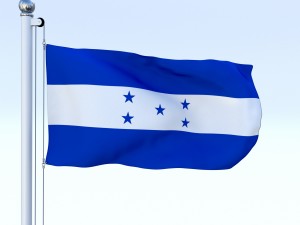 animated honduras flag Modelo 3D