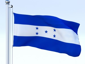 animated honduras flag Modelo 3D