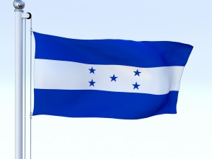 animated honduras flag Modelo 3D