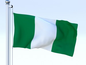 animated nigeria flag 3Dモデル