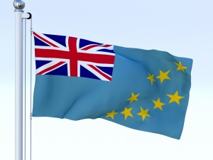 animated tuvalu flag 3D Model