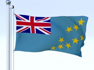 animated tuvalu flag 3D 모델