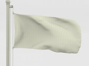 animated indonesia flag 3D Model