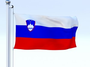 animated slovenia flag 3D Model