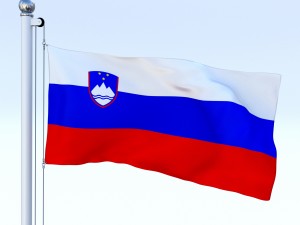 animated slovenia flag 3D Model