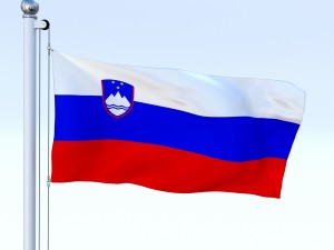 animated slovenia flag 3D Model