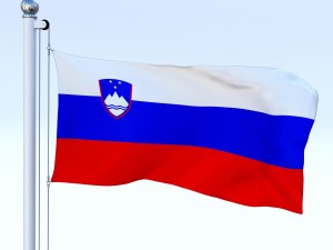 animated slovenia flag 3D Model